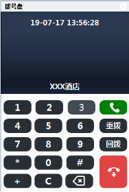 國威HB8000軟坐席小鍵盤使用圖片